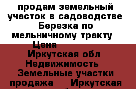 продам земельный участок в садоводстве Березка по мельничному тракту › Цена ­ 300 000 - Иркутская обл. Недвижимость » Земельные участки продажа   . Иркутская обл.